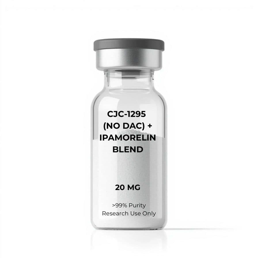 CJC-1295 (No DAC) + Ipamorelin Blend 20mg | 10-Vial Kit | GH Stack β research compound product image