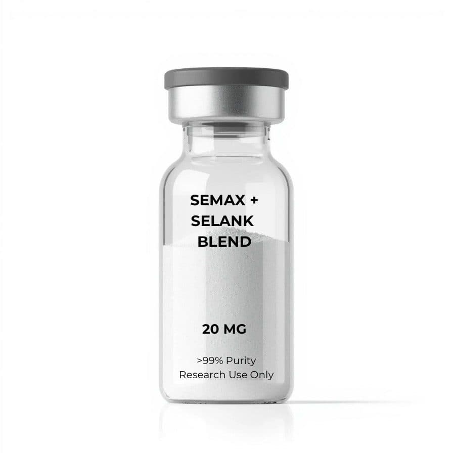 Semax + Selank Blend 20mg | 10-Vial Kit | Dual Neuropeptide β research compound product image