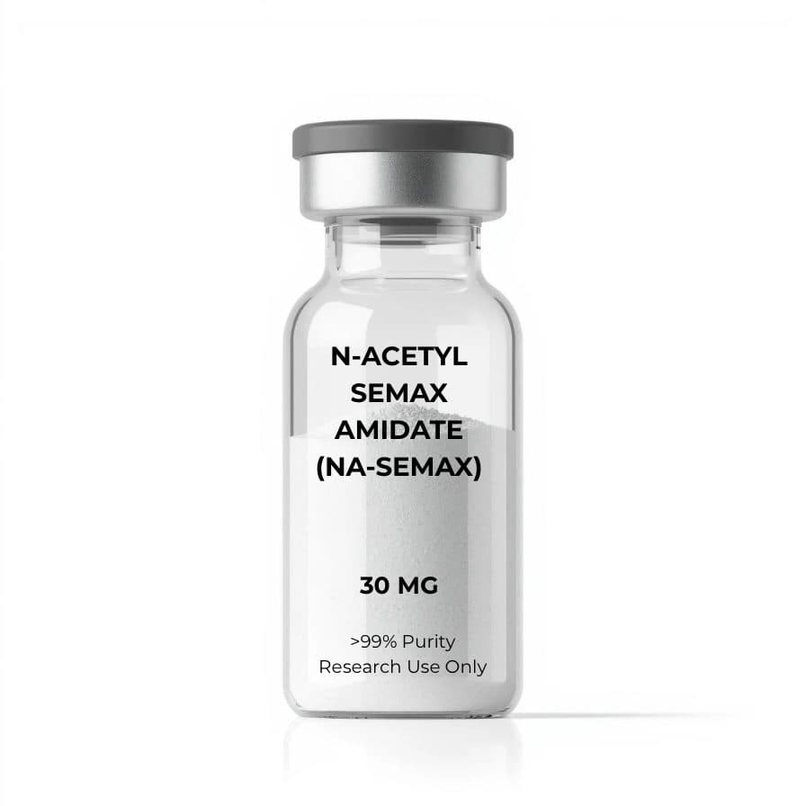 NA-Semax Amidate 30mg | 10-Vial Kit | 300mg Total | N-Acetylated Semax Derivative β research compound product image