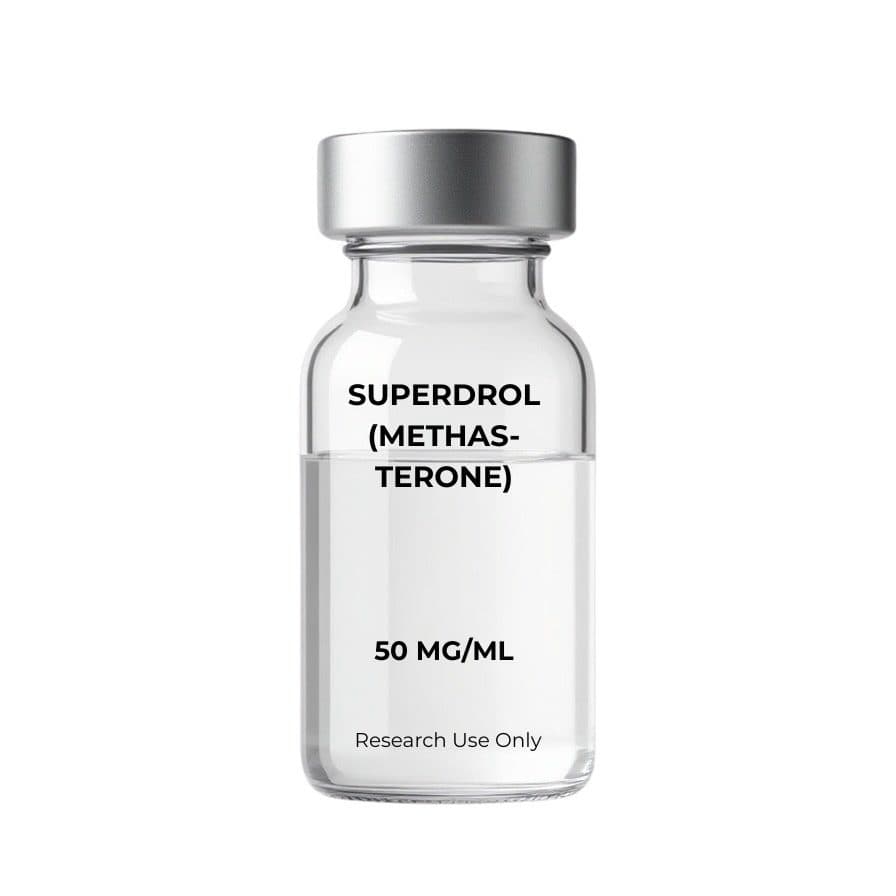 Superdrol (Methasterone) 50mg/mL Injectable | 10-Vial Kit — research compound product image