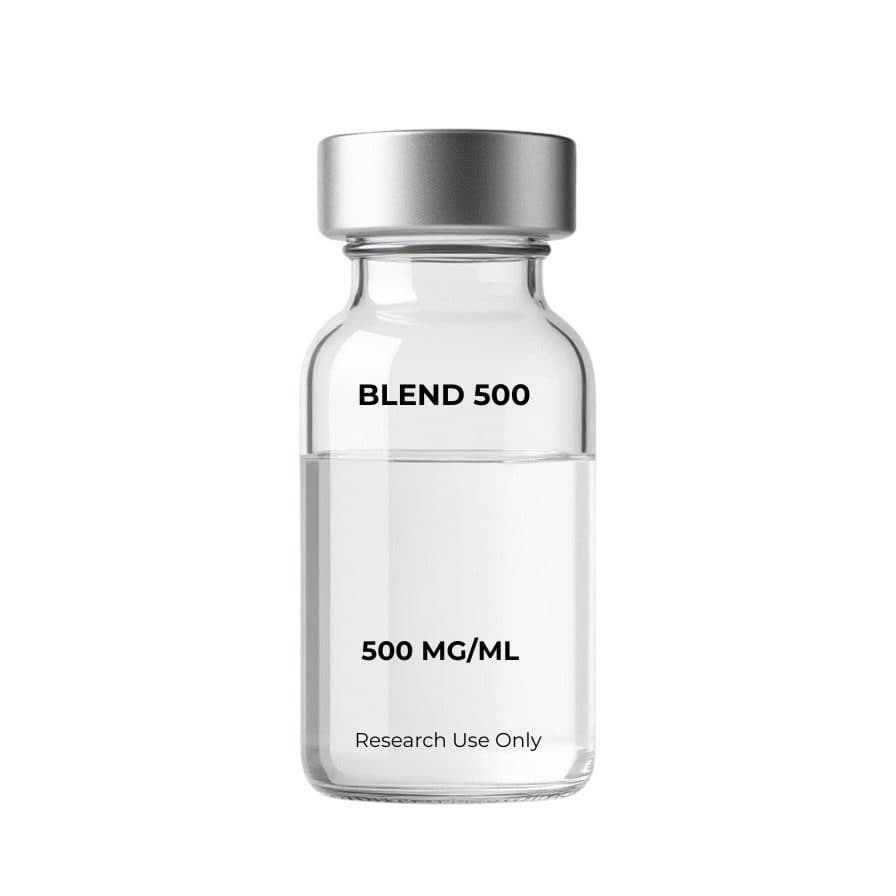 BLEND 500 (Trenbolone Enanthate 250mg + Drostanolone Enanthate 250mg) 500mg/mL Injectable | 20-Vial Kit β research compound product image